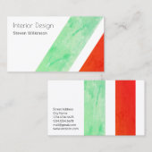 Carte De Visite Forme géante moderne de diagonale de rayure (Devant / Derrière)