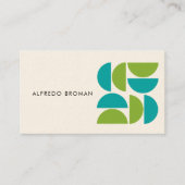Carte De Visite Forme géométrique créative moderne unique (Devant)