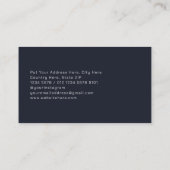 Carte De Visite Forme géométrique futuriste de haute technologie m (Dos)