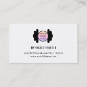 Carte De Visite Forme moderne Formation personnelle (Dos)