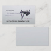 Carte De Visite Forme physique de sport d'athlète d'entraîneur (Devant / Derrière)