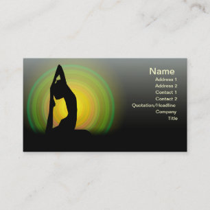 Carte De Visite Forme physique de yoga