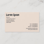 Carte De Visite Formes Abstraites (Dos)