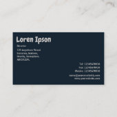 Carte De Visite Formes Abstraites 01a (Dos)