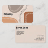 Carte De Visite Formes Abstraites 02 (Devant / Derrière)