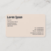 Carte De Visite Formes Abstraites 02 (Dos)