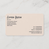 Carte De Visite Formes Abstraites 04 (Dos)