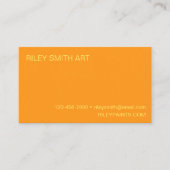 Carte De Visite Formes Abstraites Boho orange jaune rose (Devant)