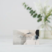 Carte De Visite Formes Abstraites d'aquarelle Instructeur de Yoga (Debout devant)