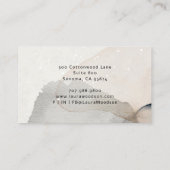 Carte De Visite Formes Abstraites d'aquarelle Instructeur de Yoga (Dos)