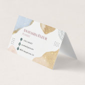 Carte De Visite Formes Abstraites d'or moderne (Dos)