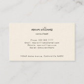 Carte De Visite Formes Abstraites du milieu du siècle moderne (Dos)