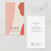 Carte De Visite Formes Abstraites en terre cuite moderne Terre (Devant / Derrière)