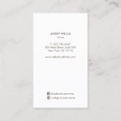 Carte De Visite Formes Abstraites en terre cuite moderne Terre (Dos)