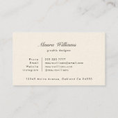 Carte De Visite Formes Abstraites géométriques modernes du milieu  (Dos)