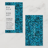 Carte De Visite Formes bleues Entreprise (Devant / Derrière)