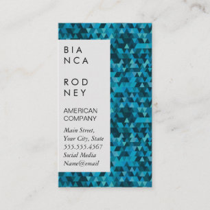 Carte De Visite Formes bleues Entreprise