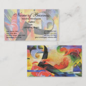 Carte De Visite Formes brisées par Franz Marc aka Zerbrochene Form (Devant / Derrière)