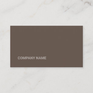 Carte De Visite Formes Brown de ton plat Qr Code