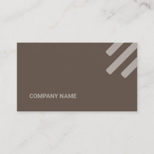 Carte De Visite Formes Brown de ton plat Qr Code