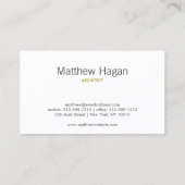 Carte De Visite Formes circulaires organiques Motif en gris/blanc (Dos)