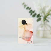 Carte De Visite Formes d'aquarelle Abstraites Artiste de maquillag (Debout devant)