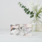 Carte De Visite Formes d'aquarelle Terre Abstraites (Debout devant)