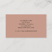 Carte De Visite Formes d'aquarelle Terre Abstraites (Dos)