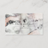 Carte De Visite Formes d'aquarelle Terre Abstraites (Devant)