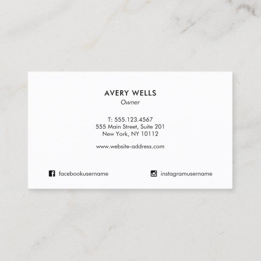 Carte De Visite Formes d'art Abstrait et terrestre (Dos)