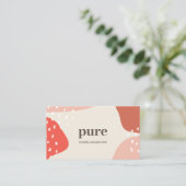 Carte De Visite Formes d'art Abstrait et terrestre (Debout devant)