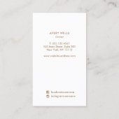 Carte De Visite Formes d'art moderne Abstrait vert (Dos)