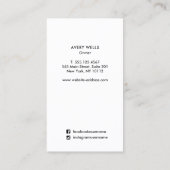 Carte De Visite Formes d'art moderne et moderne de peinture Abstra (Dos)