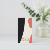 Carte De Visite Formes d'art moderne et moderne de peinture Abstra (Debout devant)