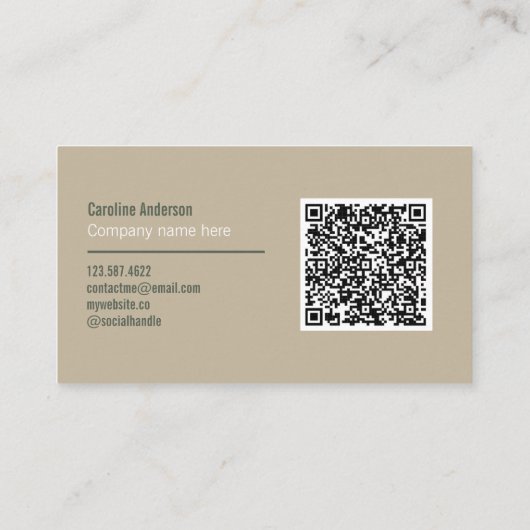 Carte De Visite formes de couleur terre (Dos)