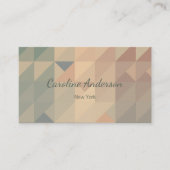 Carte De Visite formes de couleur terre (Devant)