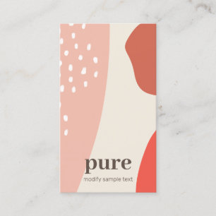 Carte De Visite Formes de peinture Abstraite et Terre