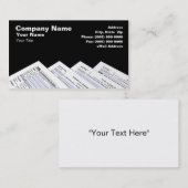 Carte De Visite Formes d'impôt (Devant / Derrière)