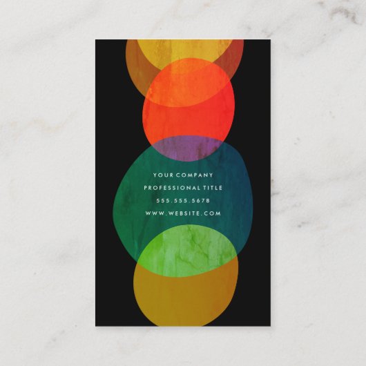 Carte De Visite Formes et couleurs (Dos)