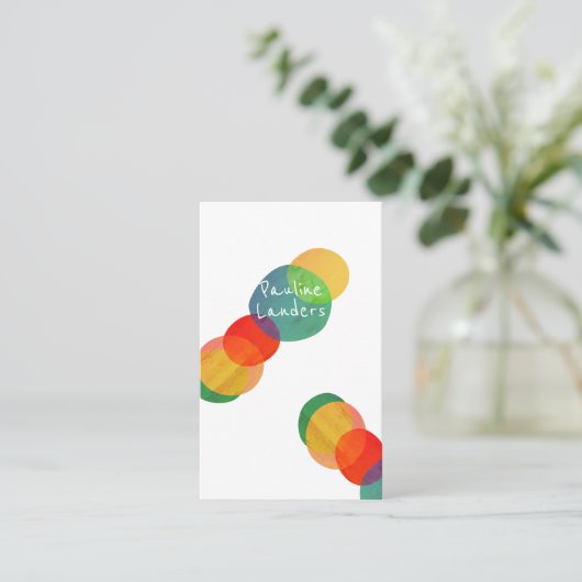 Carte De Visite Formes et couleurs (Debout devant)