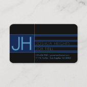 Carte De Visite Formes et couleurs modernes modifiables | Bleu et (Devant)