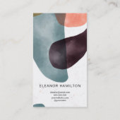 Carte De Visite Formes géométriques Abstraites aquarelle (Dos)