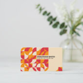 Carte De Visite Formes géométriques Abstraites Bauhaus (Debout devant)