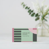 Carte De Visite Formes géométriques Art déco (Debout devant)