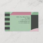 Carte De Visite Formes géométriques Art déco (Dos)