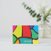 Carte De Visite Formes géométriques colorées (Debout devant)