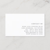 Carte De Visite Formes géométriques Faux Gold Foil (Dos)