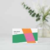 Carte De Visite Formes géométriques modernes (Debout devant)