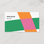 Carte De Visite Formes géométriques modernes (Devant)