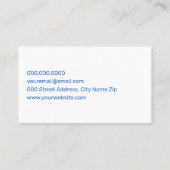 Carte De Visite Formes géométriques modernes (Dos)